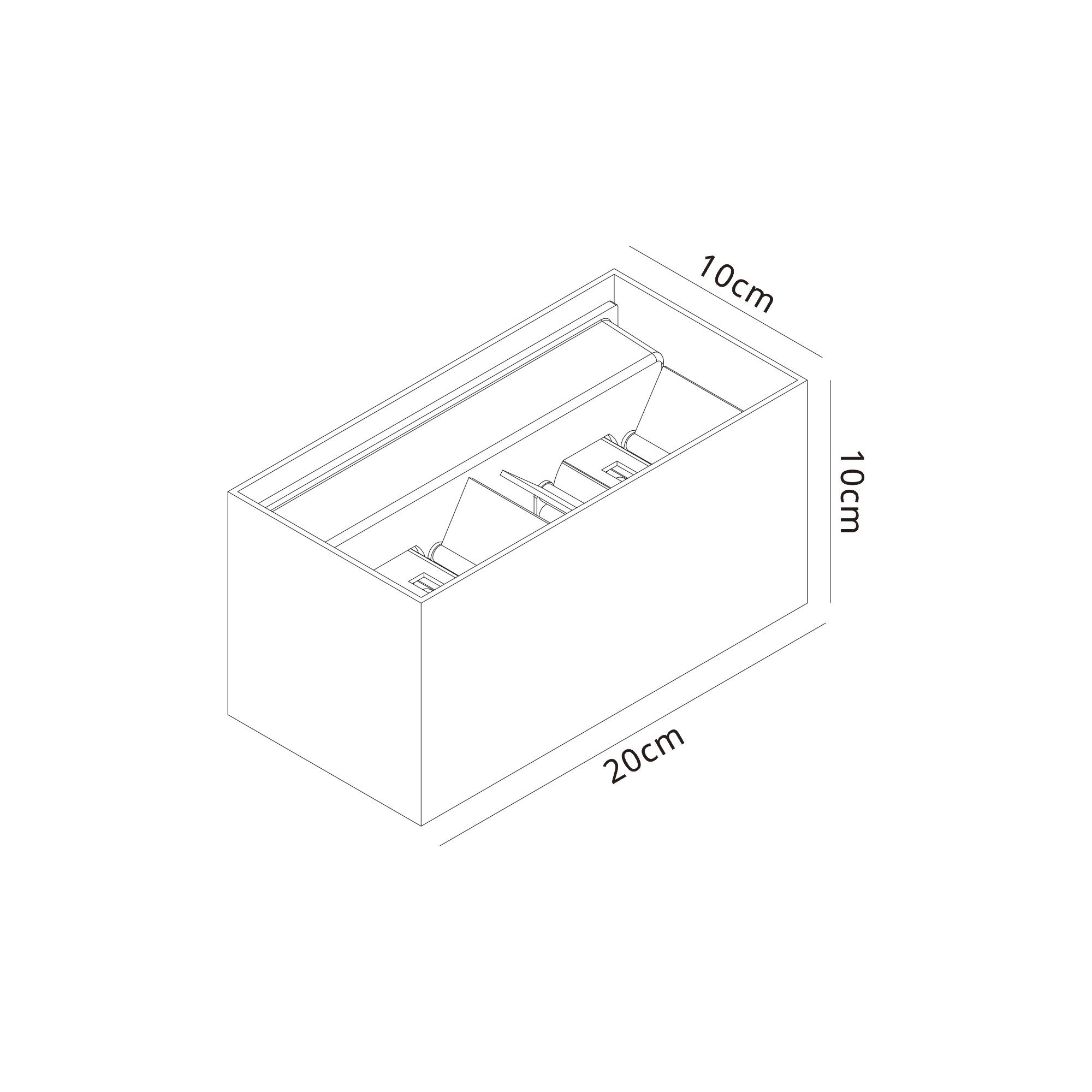 M8606  Davos Wall Lamp Dimmable 4 x 6W LED
